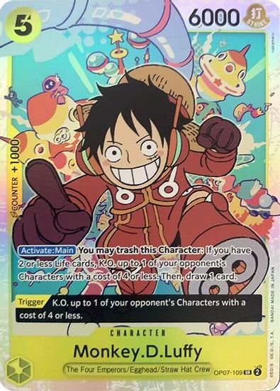 Monkey.D.Luffy OP07-109 - Super Rare-Kantocards