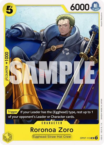 Roronoa Zoro OP07-113 - Uncommon-Kantocards