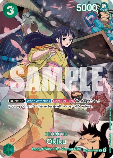 Okiku (SP) OP01-035 - Rare-Kantocards