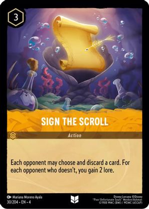 Sign the Scroll 30/204 - Uncommon - Cold Foil-Kantocards
