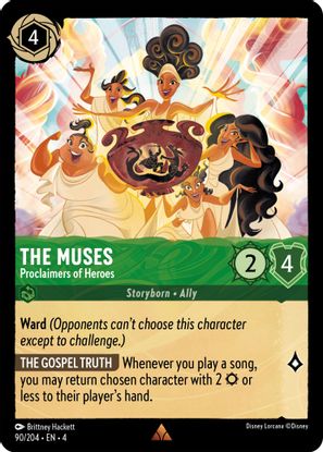 The Muses - Proclaimers of Heroes 90/204 - Rare - Cold Foil-Kantocards