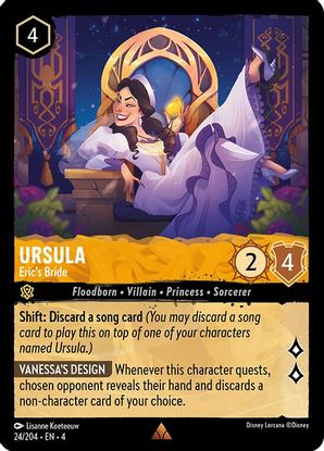 Ursula - Eric's Bride 24/204 - Rare - Cold Foil-Kantocards