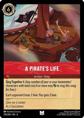 A Pirate's Life 128/204 - Uncommon - Cold Foil-Kantocards