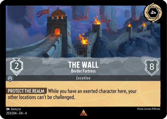 The Wall - Border Fortress 203/204 - Rare - Cold Foil-Kantocards