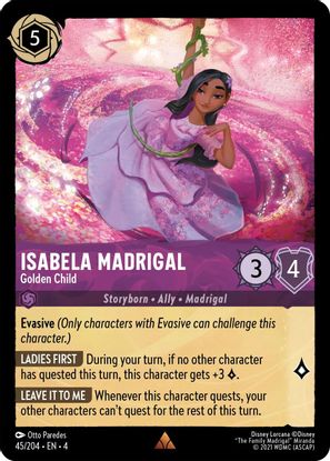 Isabela Madrigal - Golden Child 45/204 - Rare - Cold Foil-Kantocards
