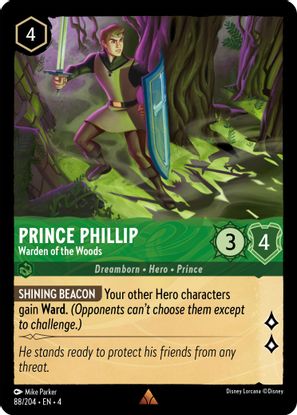 Prince Phillip - Warden of the Woods 88/204 - Rare - Cold Foil-Kantocards