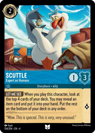Scuttle - Expert on Humans 154/204 - Uncommon - Cold Foil-Kantocards