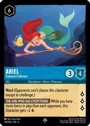 Ariel - Treasure Collector 139/204 - Super Rare-Kantocards