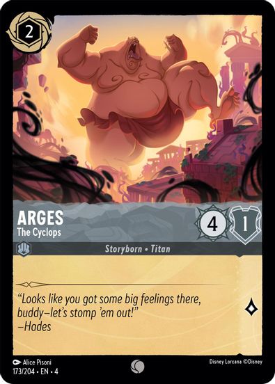 Arges - The Cyclops 173/204 - Common - Cold Foil-Kantocards