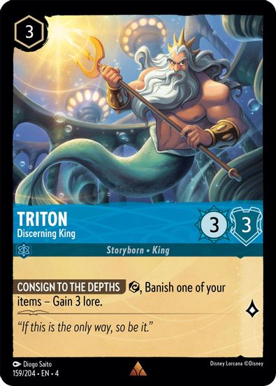 Triton - Discerning King 159/204 - Rare-Kantocards