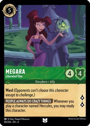 Megara - Liberated One 80/204 - Uncommon - Cold Foil-Kantocards