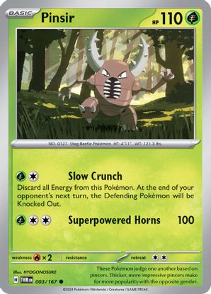 Pinsir 003/167 - Common-Kantocards