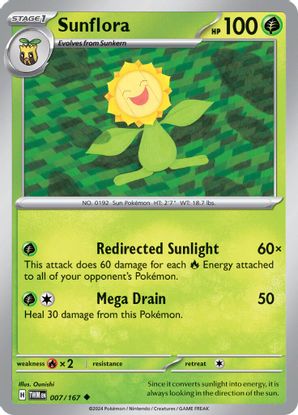 Sunflora 007/167 - Uncommon-Kantocards