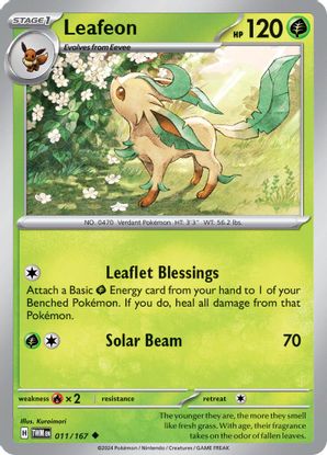 Leafeon 011/167 - Uncommon-Kantocards