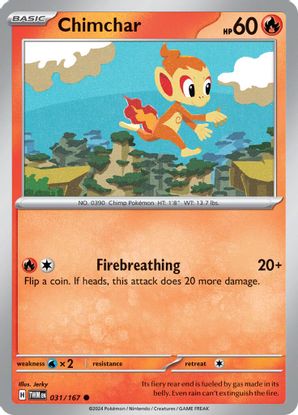 Chimchar 031/167 - Common-Kantocards