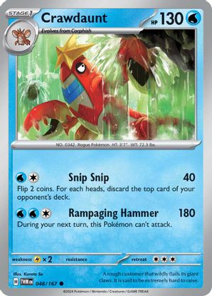 Crawdaunt 048/167 - Common-Kantocards