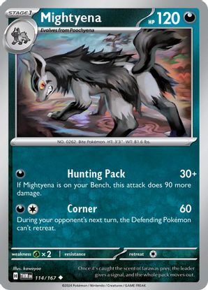 Mightyena 114/167 - Uncommon-Kantocards