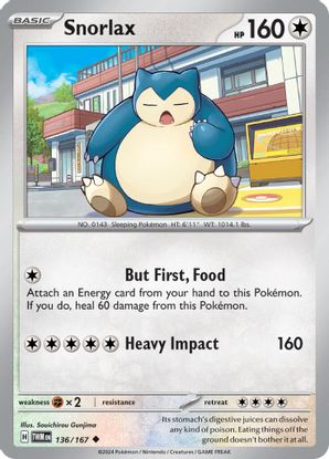 Snorlax 136/167 - Uncommon-Kantocards