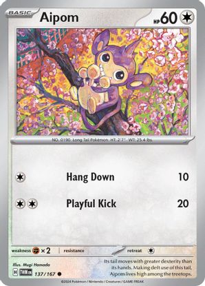 Aipom 137/167 - Common-Kantocards