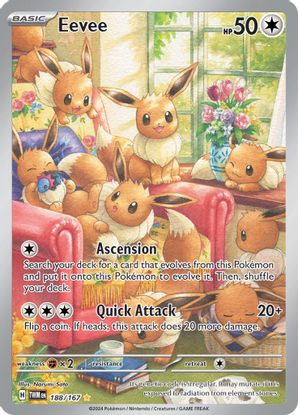 Eevee - 188/167 Illustration Rare-Kantocards