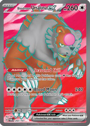 Bloodmoon Ursaluna ex - 202/167 Ultra Rare-Kantocards