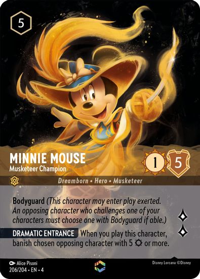 Minnie Mouse - Musketeer Champion (Enchanted) 206/204-Kantocards