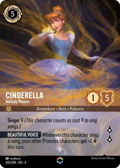 Cinderella - Melody Weaver (Enchanted) 205/204-Kantocards