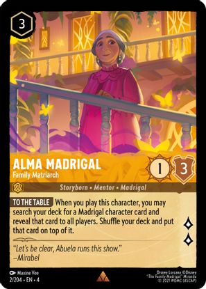 Alma Madrigal - Family Matriarch 2/204 - Rare - Cold Foil-Kantocards