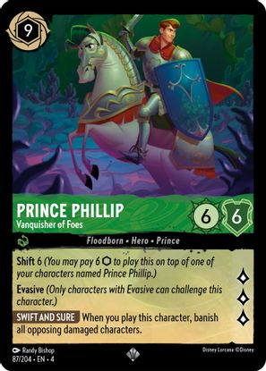 Prince Phillip - Vanquisher of Foes 87/204 - Super Rare - Cold Foil-Kantocards