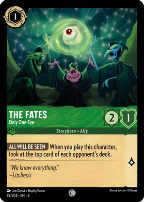 The Fates - Only One Eye 89/204 - Common - Cold Foil-Kantocards