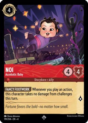 Noi - Acrobatic Baby 119/204 - Super Rare - Cold Foil-Kantocards