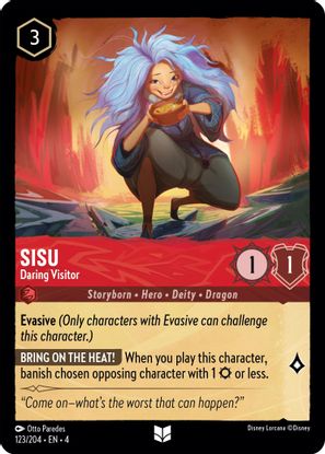 Sisu - Daring Visitor 123/204 - Uncommon-Kantocards