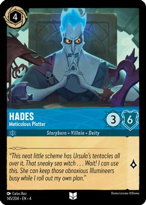 Hades - Meticulous Plotter 145/204 - Uncommon - Cold Foil-Kantocards