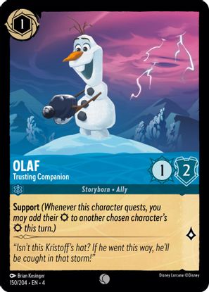 Olaf - Trusting Companion 150/204 - Common - Cold Foil-Kantocards