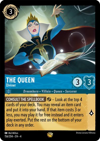 The Queen - Diviner 156/204 - Legendary - Cold Foil-Kantocards