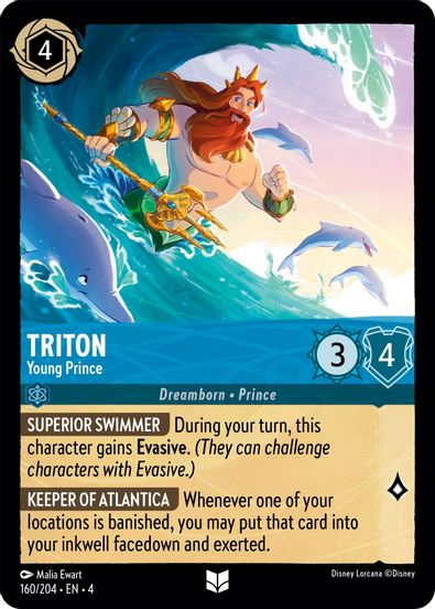 Triton - Young Prince 160/204 - Uncommon-Kantocards