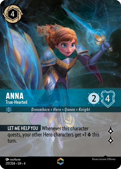 Anna - True-Hearted (Enchanted) 217/204-Kantocards