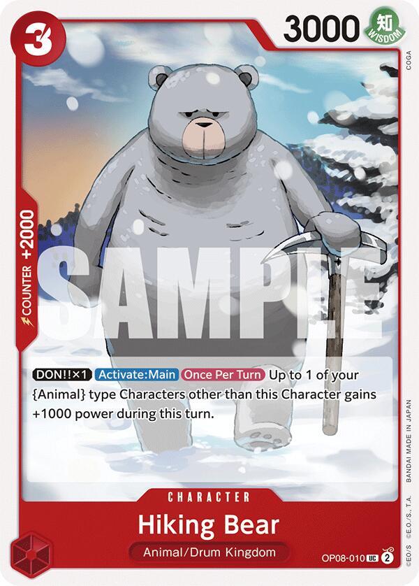 Hiking Bear OP08-010 Uncommon-Kantocards