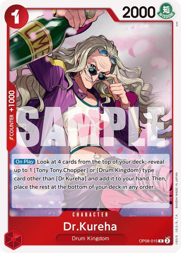 Dr.Kureha OP08-015 Rare-Kantocards