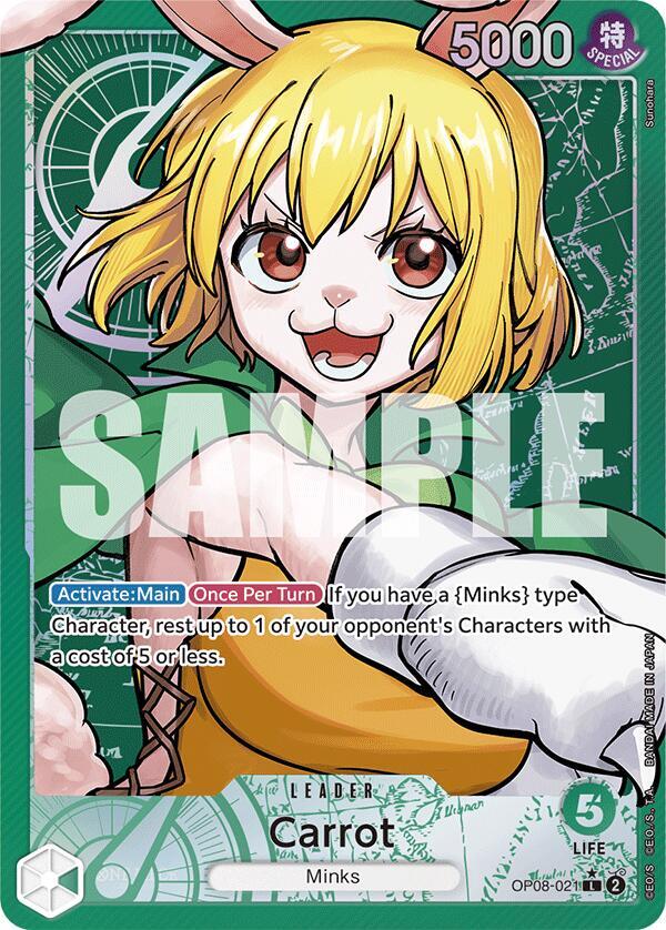 Carrot OP08-021 - Super Parallel - Leader-Kantocards