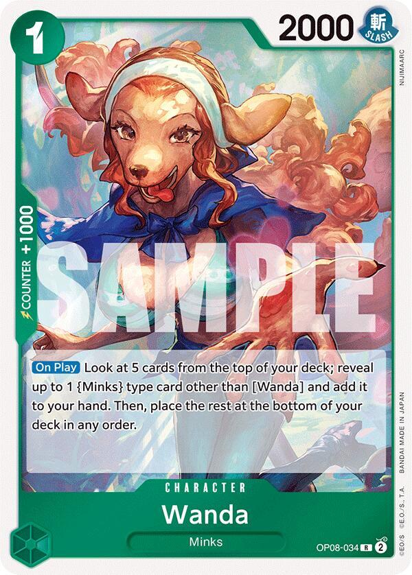 Wanda OP08-034 Rare-Kantocards