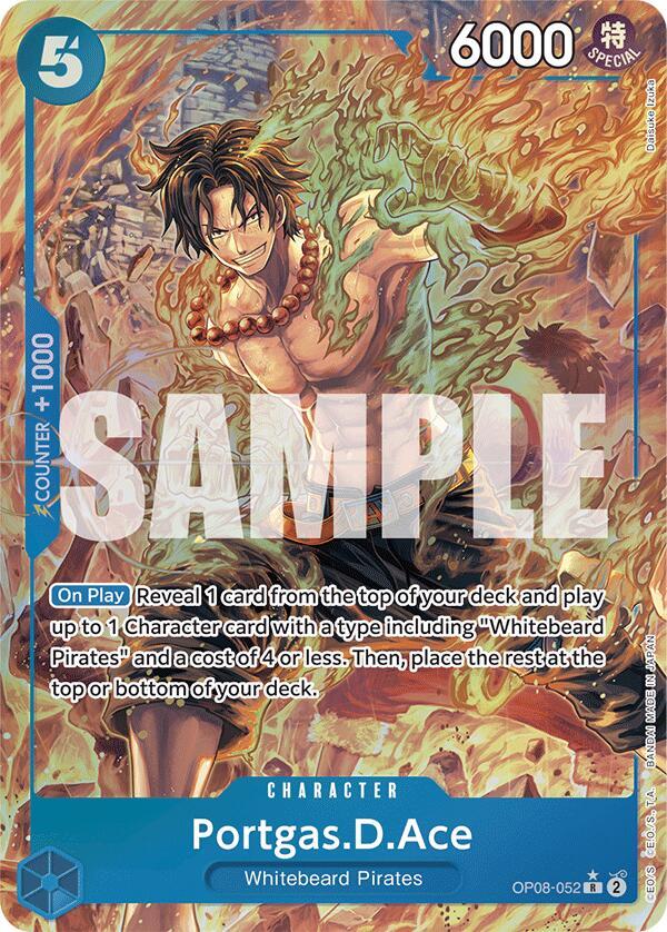 Portgas.D.Ace OP08-052 - Super Parallel - Rare-Kantocards