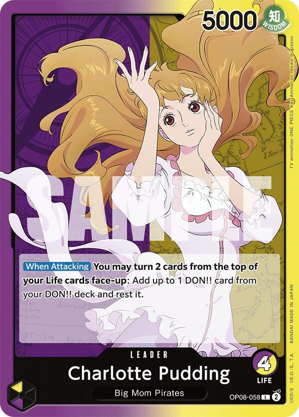 Charlotte Pudding OP08-058 Leader-Kantocards