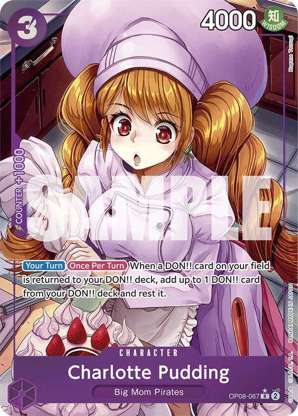 Charlotte Pudding OP08-067 - Super Parallel - Rare-Kantocards