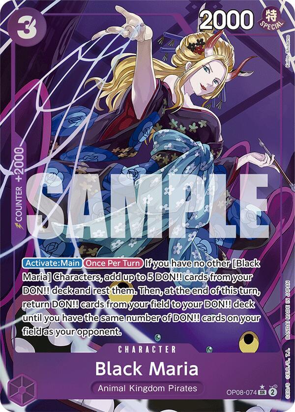 Black Maria OP08-074 - Super Parallel - Super Rare-Kantocards