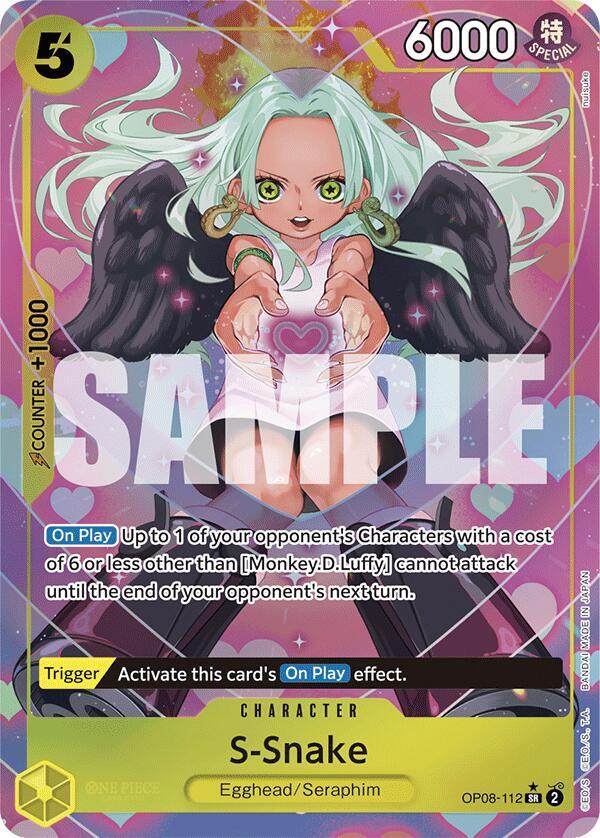 S-Snake OP08-112 - Super Parallel - Super Rare-Kantocards