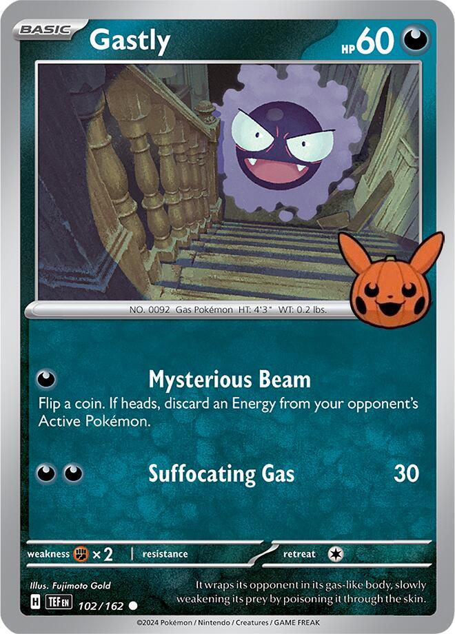Gastly 102/162 - Common - Trick or Trade 2024-Kantocards