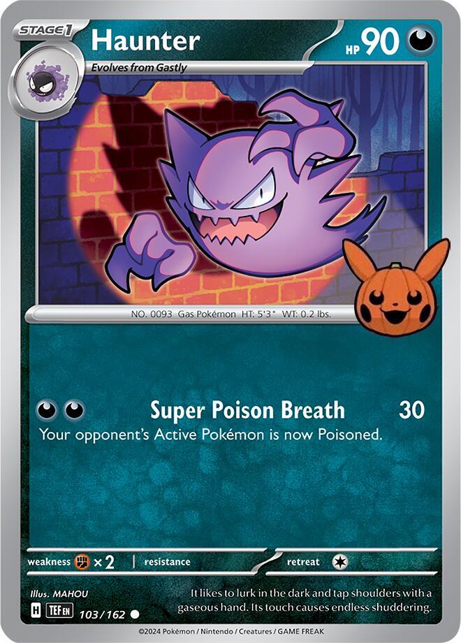 Haunter 103/162 - Common - Trick or Trade 2024-Kantocards