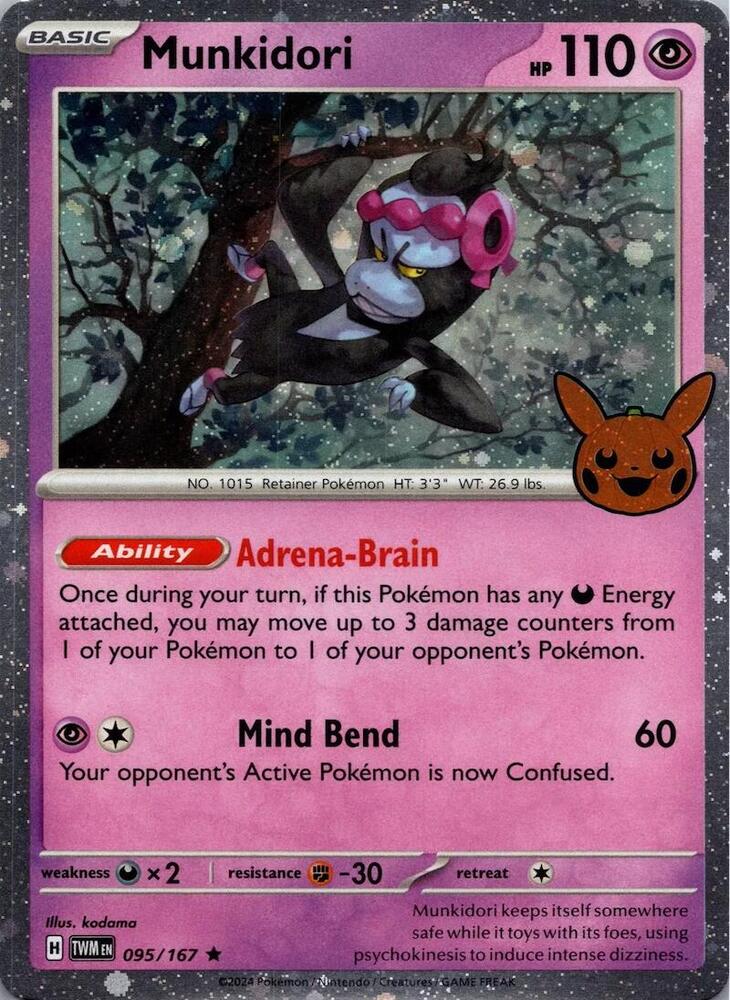 Munkidori 095/167 - Holo Rare - Trick or Trade 2024-Kantocards