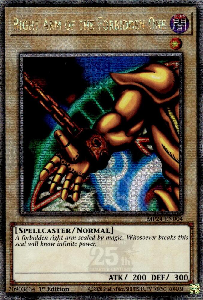 Right Arm of the Forbidden One MP24-EN004 - (QCSR)-Kantocards